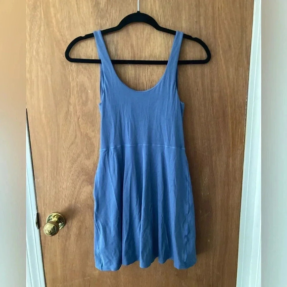 Aerie Offline Real Me Low Key Active Blue Dress - Picture 3 of 5